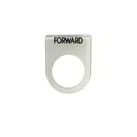 เนมเพลท FORWARD ขนาด 25 มม. สีขาว
