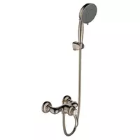 ก๊อกผสมยืนอาบแบบติดผนัง พร้อมฝักบัวสายอ่อน รุ่น Fairfex KOHLER K-72697T-B4-BV