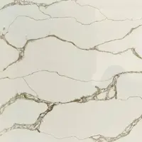 กระเบื้องปูพื้น 60x60 ซม. (24x24 นิ้ว) หินควอทซ์ รุ่น Calacatta 23005B สีน้ำตาลเทา