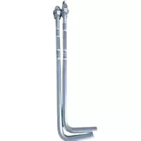 แอลโบลท์ เหล็กชุบกัลวาไนซ์ ขนาด M12 x 300 มม. (ความยาวเกลียว 80 มม.)