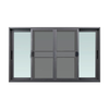Window Asia Window with Net F-S-S-F Gray 180x110 cm