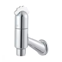 Wall-mounted single faucet, short neck, installed with washbasin, model C01427, model Kook Kai COTTO CT171C23