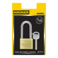 กุญแจลูกปืน KRUKER 744-7 40 มม. สีทองเหลือง