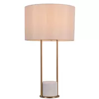 TABLE LAMP CS MT5177WH CAR FB/MT WH/GD