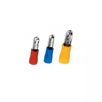Male plug, round cover type, model F 1.5B (pack of 10 pieces), red