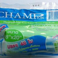 ถุงขยะม้วน คละสี 18x20" 48 ใบ