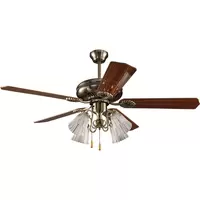 CEILINGFAN552 CAR MT/WD CS BR/AB52"5P4L