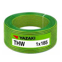 สายไฟ THW 185 ตร.มม. สีเขียวแถบเหลือง YAZAKI