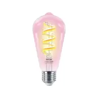 หลอดไฟ LED E27 6W RGB ST64 PHILIPS WIZ