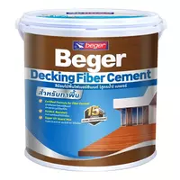 สีย้อมพื้นไม้ FIBER CEMENT BEGER สีไม้โอ๊ค ชนิดด้าน 1แกลลอน