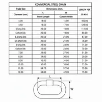 โซ่เหล็กชุบกัลวาไนซ์ Hot Dip Galvanized ขนาด 6 มม. ตัวยาว