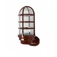 1 bulb outdoor wall lamp, 12 inches, birdcage/wood pattern, model W10-W THE SUN