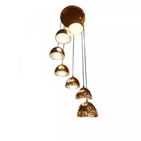 Chandelier, 7 bulbs, aluminum, model 071101 CP HEAP