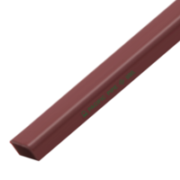 ท่อเหล็กแบน เคลือบสีกันสนิม สีแดง 3x1.5 นิ้ว 75x38 มม.