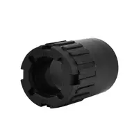 Flexible pipe threaded connector 20mmPack4 black HACO