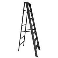 Newcon Black color Standard A-Shaped Aluminium Folding Ladder 7 Feet