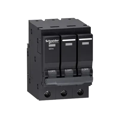 เบรกเกอร์ 25 แอมป์ MCB SCHNEIDER (Square D) 3 Pole 6kA รุ่น QOvs-1