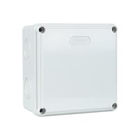 กล่องพลาสติกกันน้ำ ELEKTRA 4x4 นิ้ว สีเทา