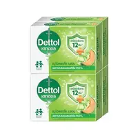 สบู่ก้อน DETTOL ไฮเดรทติ้ง เมลอน 60 กรัม (แพ็ก 4 ชิ้น)