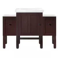 KOHLER Set 19 : ตู้เฟอร์นิเจอร์+อ่างล้างหน้าเคาน์เตอร์ Tresham 600 มม. เซ็นเตอร์ 8"