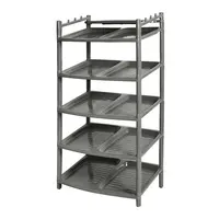 ชั้นวางรองเท้า 5 ชั้น 54X41X99CM เทาอ่อน