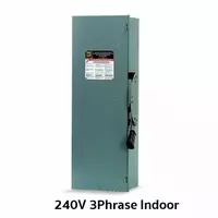 เซฟตี้ สวิตช์แบบไม่มีฟิวส์ใช้เป็นสะพาน 3 เฟส 240V ภายในอาคาร