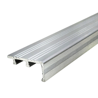 Stair Nose, Aluminum, Brushed Silver, 45MM GATHER 2.1M