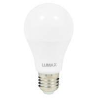 LUMAX A60 E27 9W Warm White Pear-Shaped LED Bulb with 3 Light Levels