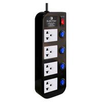 รางปลั๊กไฟ 4ช่อง 5สวิตซ์ 16A ELECTON EP-GS4553DC 3 ม.