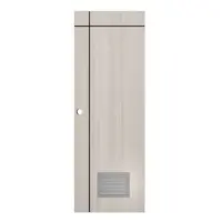 ประตูห้องน้ำ UPVC PARAZZO PUL-B06 70X200 ซม. สีสักเทา เจาะลูกบิด