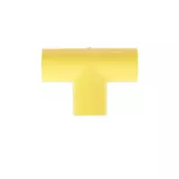 Three-way connector 3/8 inch, yellow