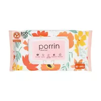 ผ้าเช็ดทำความสะอาด PORRIN ALOE VERA 90 แผ่น