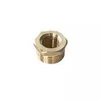 Brass elbow, model M8, size 1 x 3/4 inch, brass color