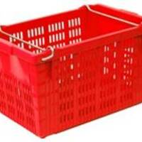ลังผลไม้โปร่ง BASKET 33x53.5x31.5 ซม. สีแดง