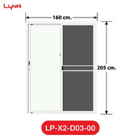 LYNN ประตูบานเลื่อน รุ่น X-Series 160*205 ซม.