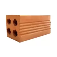 Clay Brick 4 Holes Burn firewood 8x8x18 cm.
