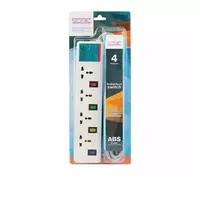 4-socket power strip x 3 meters 10A, model XD43