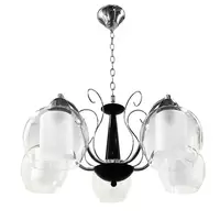 CHANDELIER MD HL-22005 EVLGS/MT WH/BK 5L