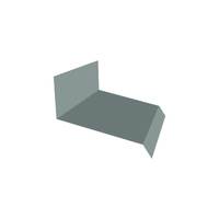 End Wall Flashing Type2 Metal Sheet Colorbond Girth 457 mm. Alloy Grey AZ150