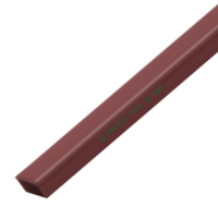 ท่อเหล็กแบน เคลือบสีกันสนิม สีแดง 2x1 นิ้ว 50x25 มม.
