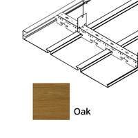 ฝ้าเหล็กกัลวาไนซ์ ตัวเอฟ F-Plank Metalworks ลายไม้ Oak