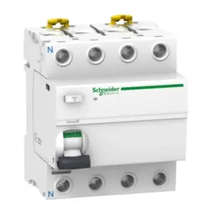 เบรกเกอร์กันดูด 100 แอมป์ RCCB SCHNEIDER 4 Pole 30mA Type AC รุ่น Acti9 iID