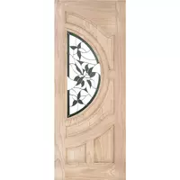 ประตูกระจก ไม้สนนิวซีแลนด์ Glaring Green MODERN DOORS 80x200CM