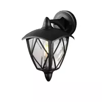 Outdoor wall lamp PP 1 bulb, model 1012D, black, DECOS