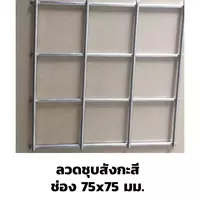 ตะแกรงอาร์ค ลวดชุบสังกะสี 75x75 มม.