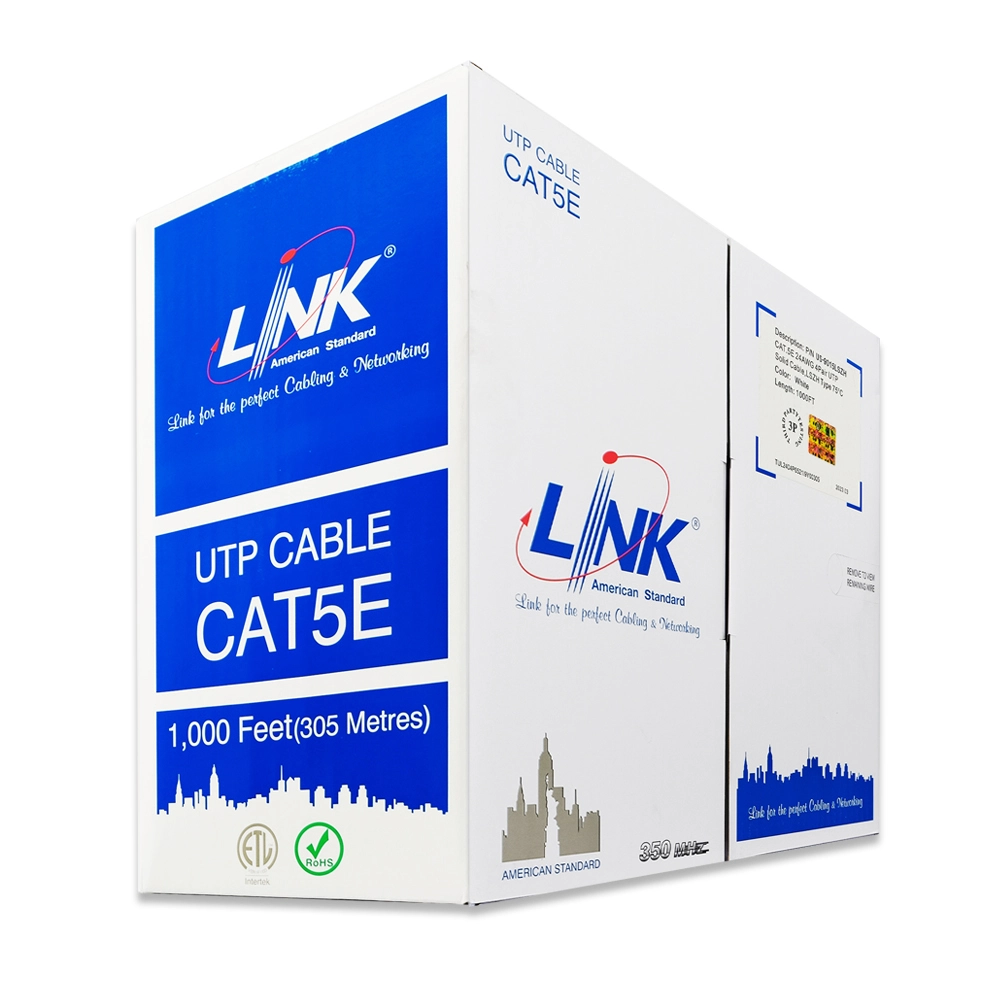 สาย LAN US-9015LSZH 305ม. สีขาว LINK-1