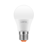 LAMPTAN BULB BRIGHT E27 6W Warm White LED Bulb, Pear Shape