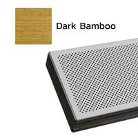 Galvanized Steel Acoustic Baffle Ceiling Metalworks V-P500 Dark Bamboo