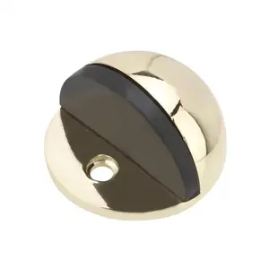 FLOOR-MOUNTED DOME DOOR STOPPER HAFELE 937.01.118 POLISHED BRASS-1