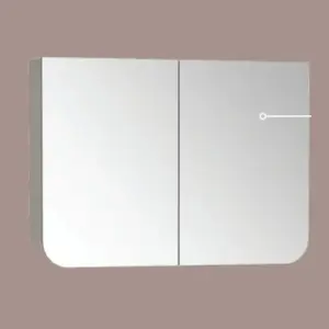 ตู้แขวนกระจกเงาบานคู่ COTTO V4912ML รุ่นโลล่า-1
